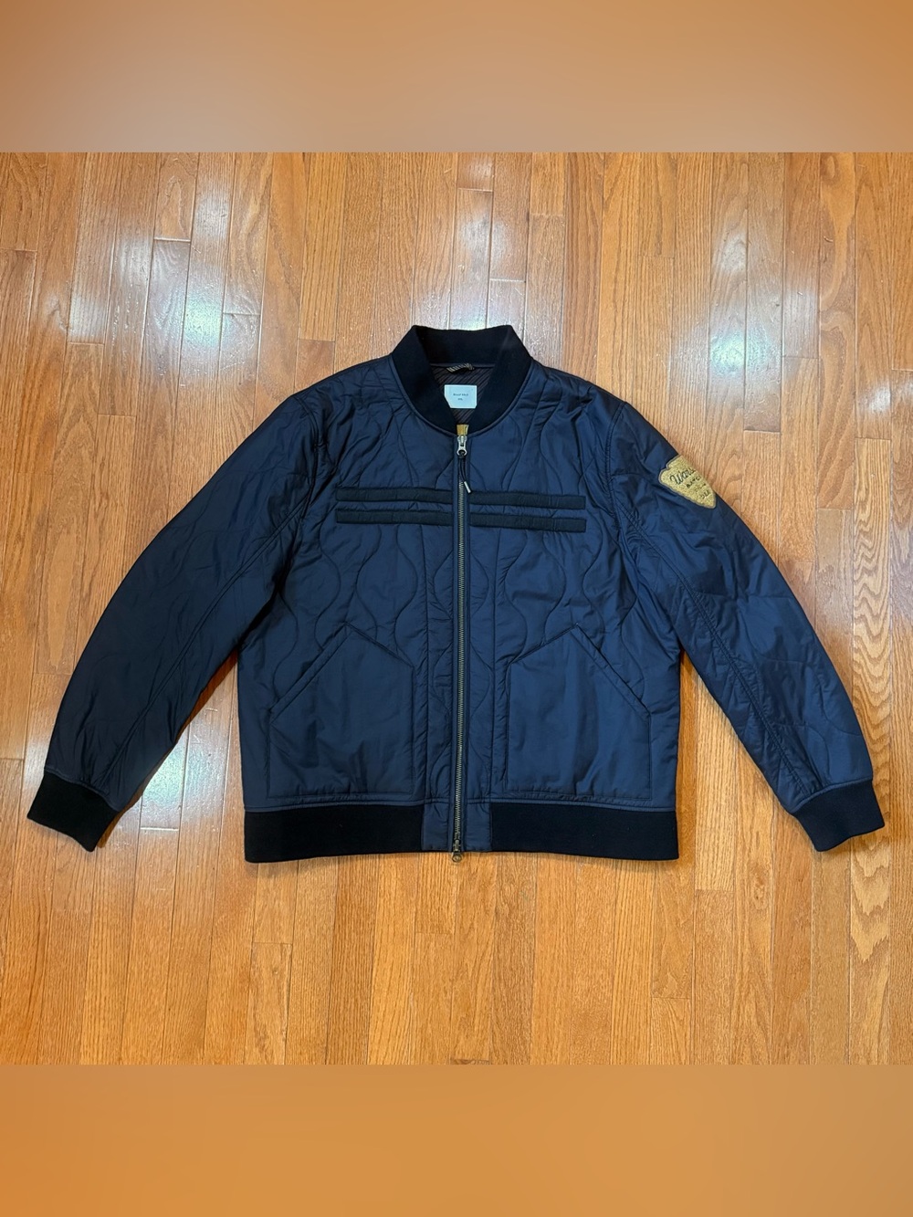 Warstic x Billy Reid Mens XXL Icon Players Jacket Quilted Flight Bomber Coat 2XL